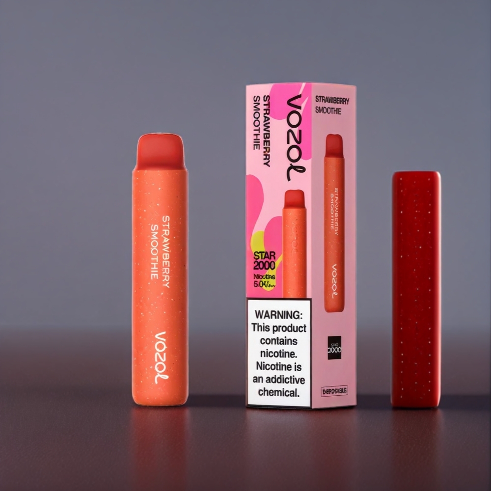 VOZOL Star 20000 Puffs Belgique Grossiste Dual Mesh HD Screen Fraise Smoothie