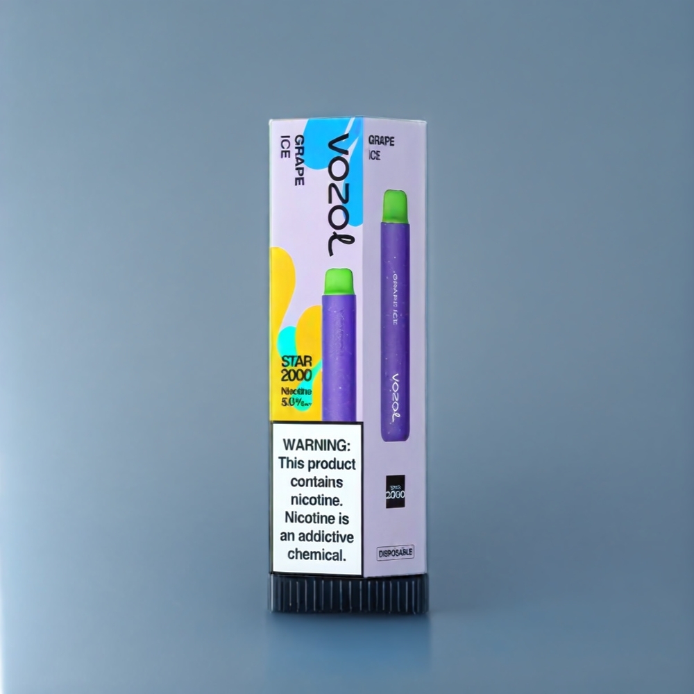 VOZOL Star 20000 Puffs Belgique Grossiste Glace Raisin 22\ Écran HD et Double Mesh