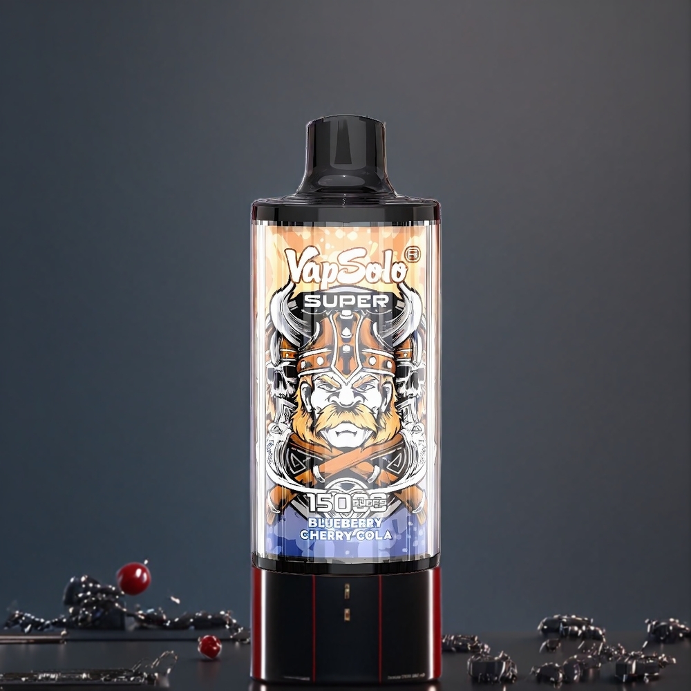 Vapsolo Super 15000 Puffs Belgique Grossiste - 40ml  Type-C - Cerise Cola
