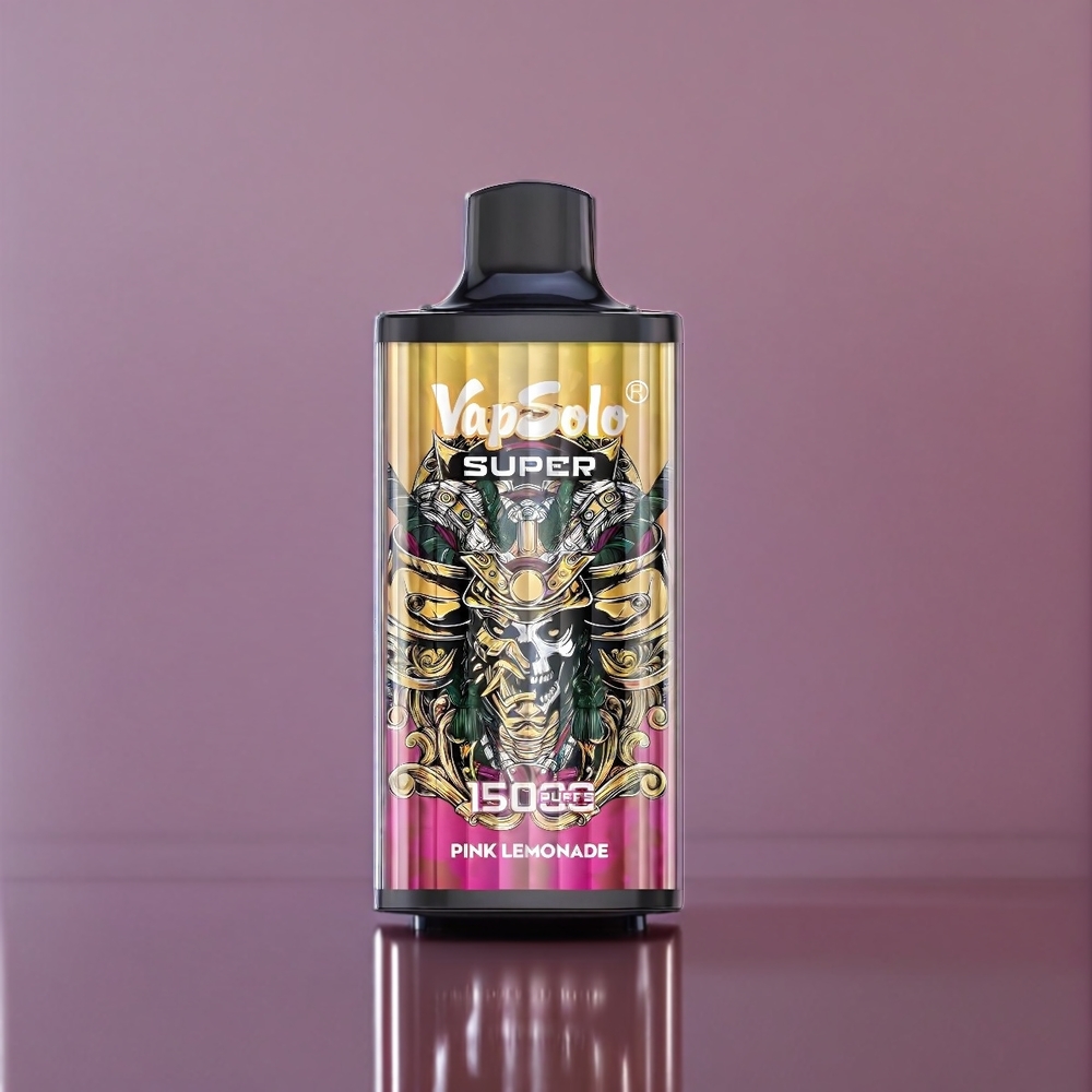 Vapsolo Super 15000 Puffs Belgique Grossiste 40ml 850mAh Super Citron Rose