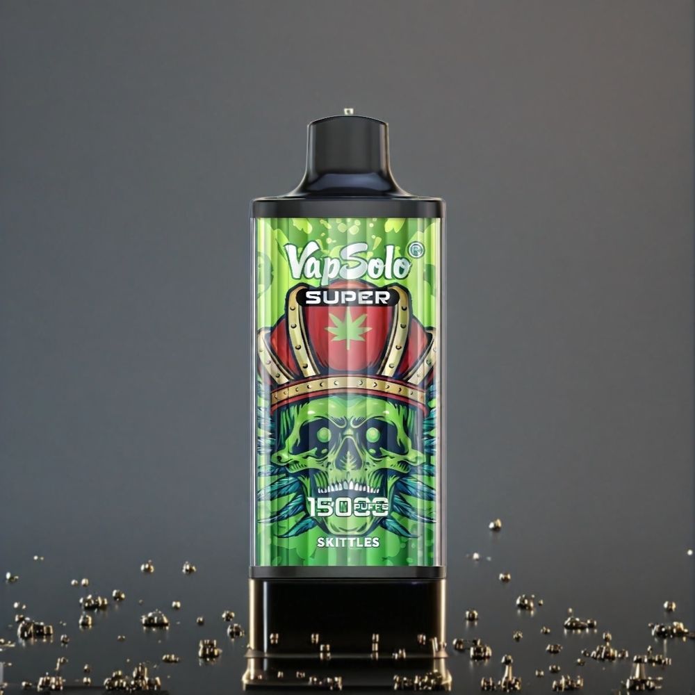Vapsolo Super 15000 Puffs Belgique Grossiste 40ml Skittles (Arlequin) Type-C 850mah