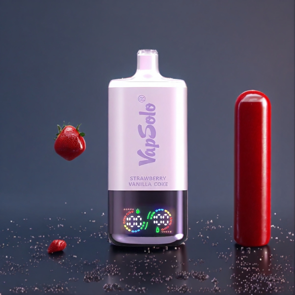 Vapsolo Tripe Belgique Grossiste 30000 Puffs Vape Fraise Vanille Coke 40ml Type-C