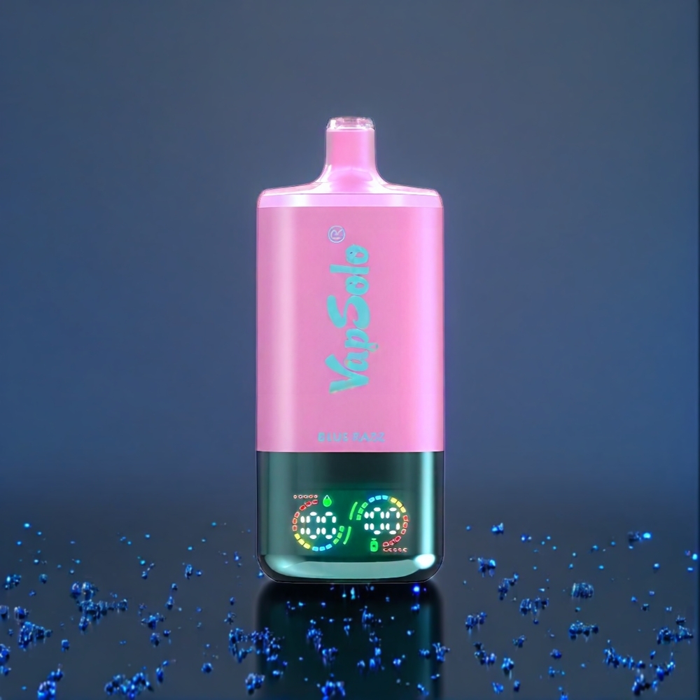 Vapsolo Triple 30000 Puffs Belgique Grossiste 40ml Type-C Vape Bleu Framboise