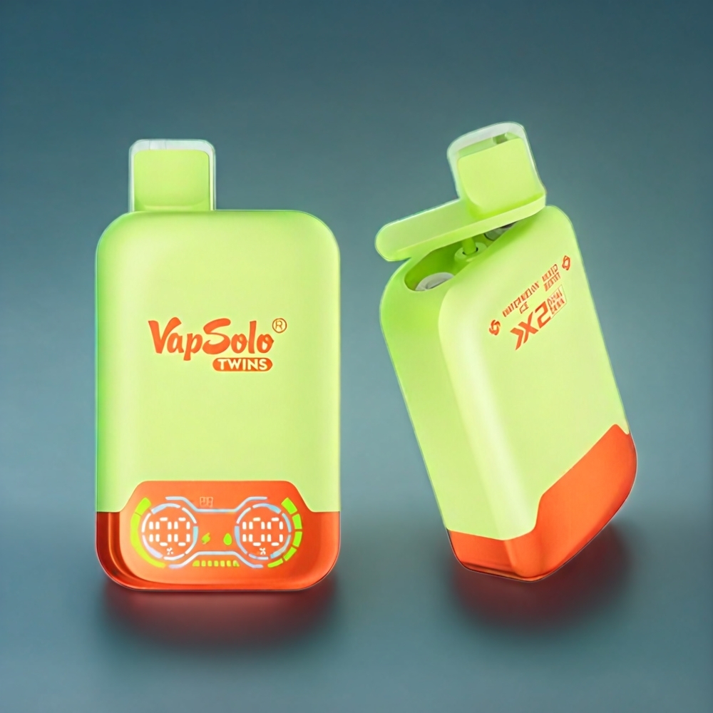 Vapsolo Twins 20000 Puffs Belgique Grossiste 40 ml  Type-C Pastèque Glacée  Baies Mixtes