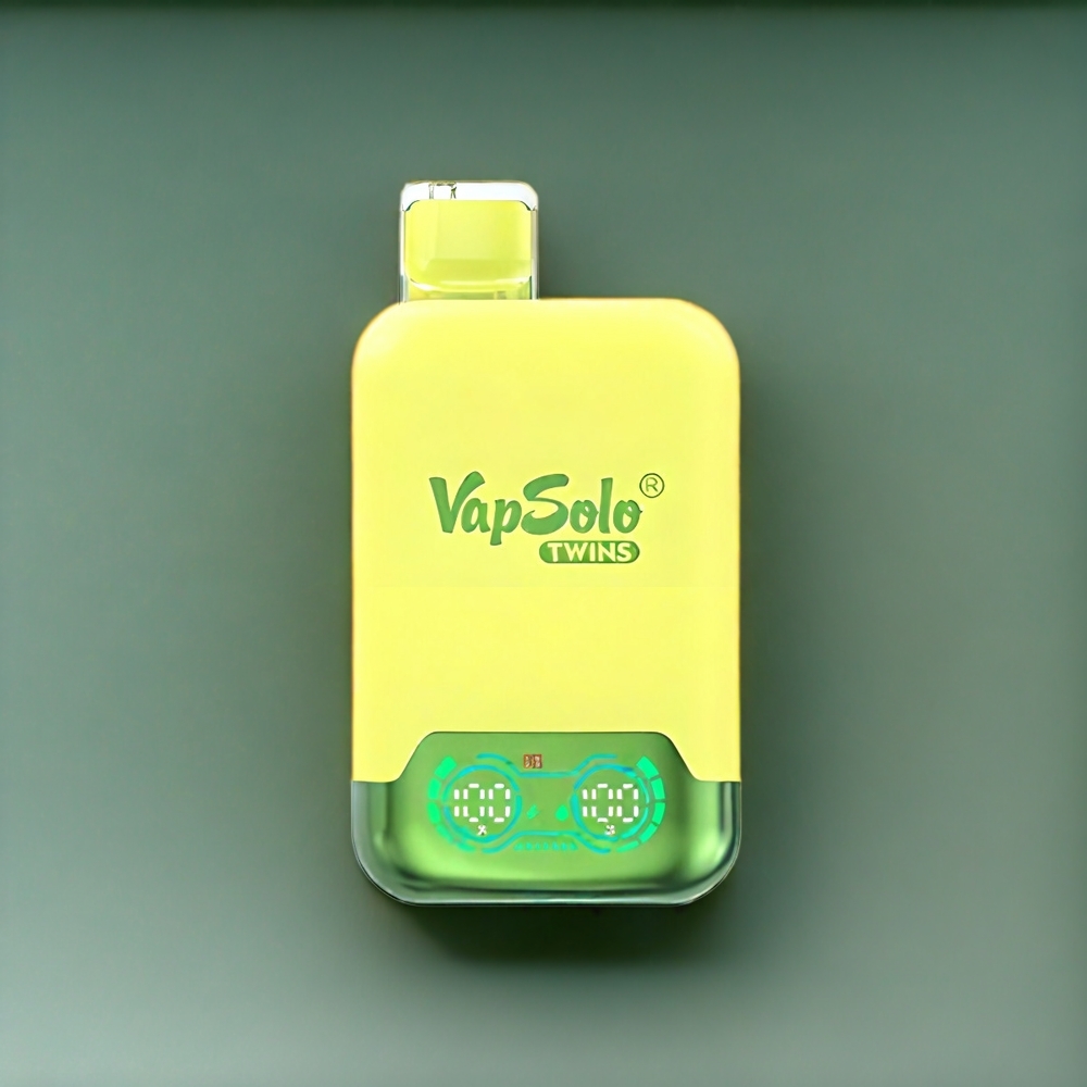 Vapsolo Twins 20000 Puffs Belgique Grossiste 40ml Type-C Ananas Noix de Coco  Pastèque Glacée