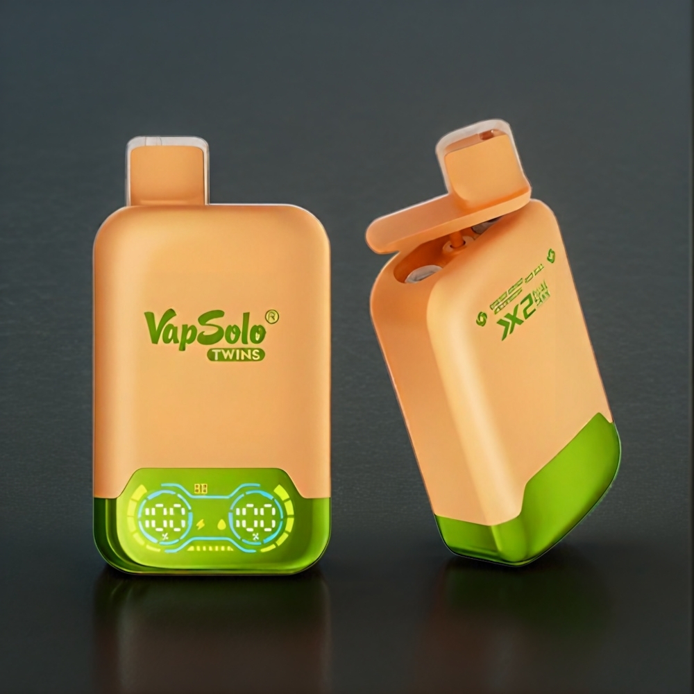 Vapsolo Twins 20000 Puffs Belgique Grossiste Orange Mangue Pastèque  Red Bull 40ml Type-C