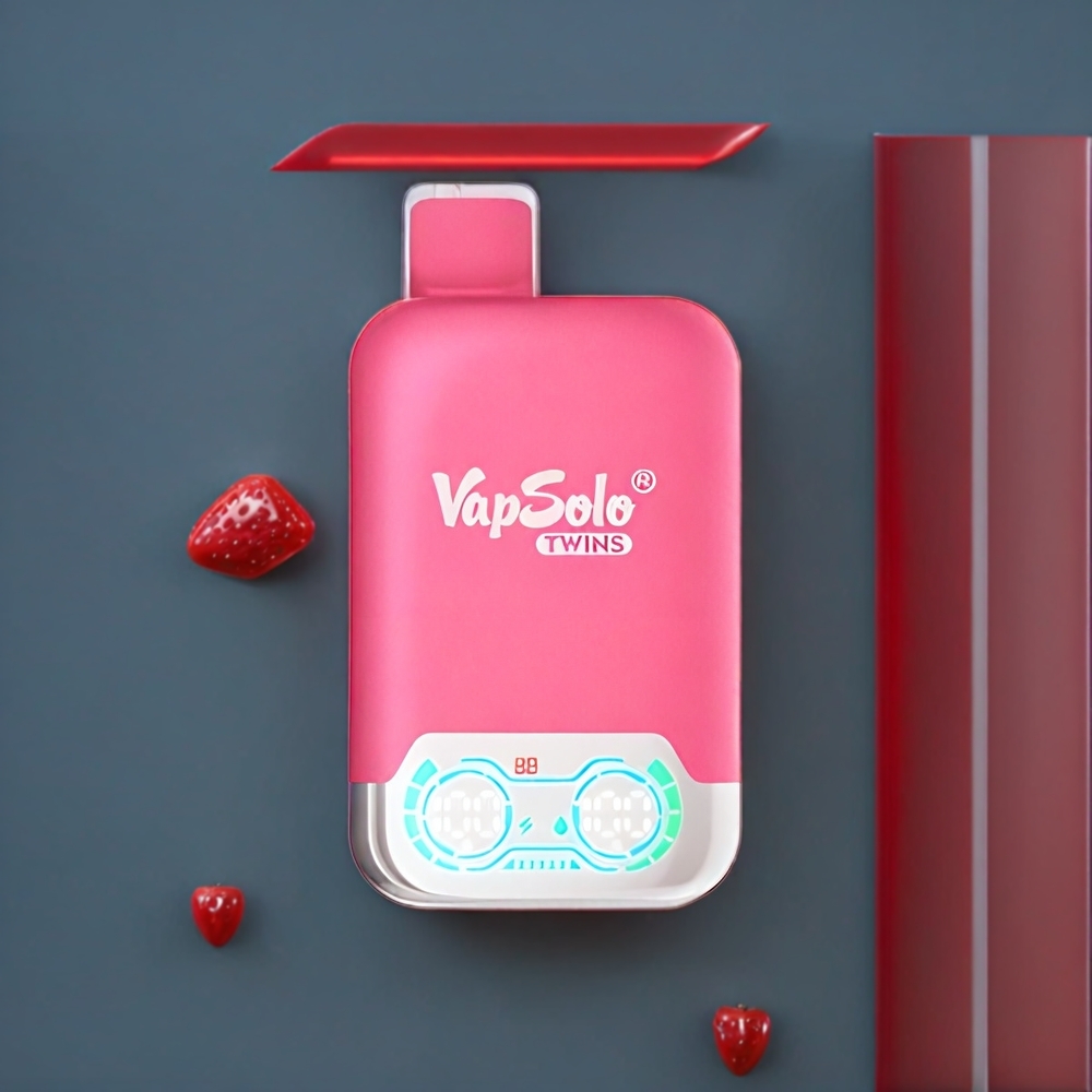 Vapsolo Twins 20000 Puffs Belgique Grossiste Type-C  40 ml Fraise Pastèque  Ourson Gélifié