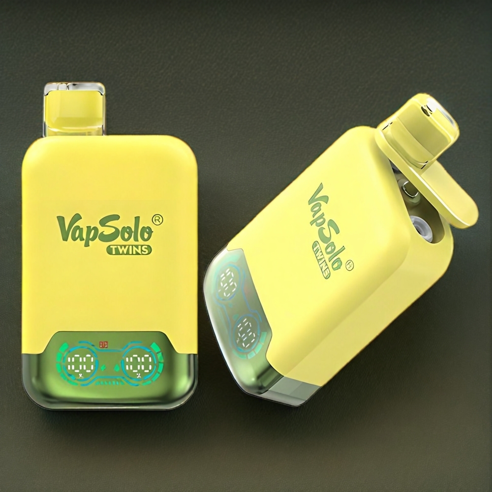 Vapsolo Twins 20000 Puffs Belgique Grossiste avec 40 ml et Type-C - Ananas Noix de Coco  Fraise Banane