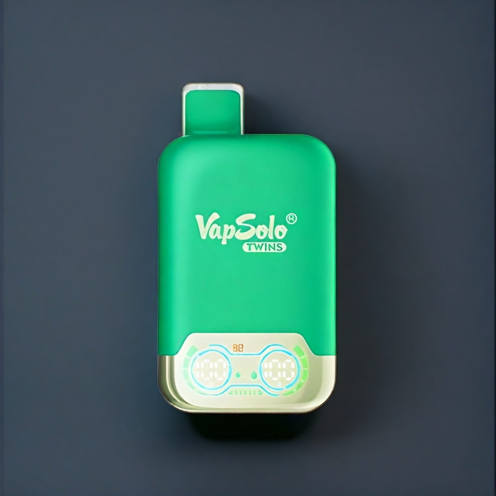 Vapsolo Twins 20000 Puffs Belgique Grossiste avec 40 ml et Type-C Myrtille Cassis  Pamplemousse