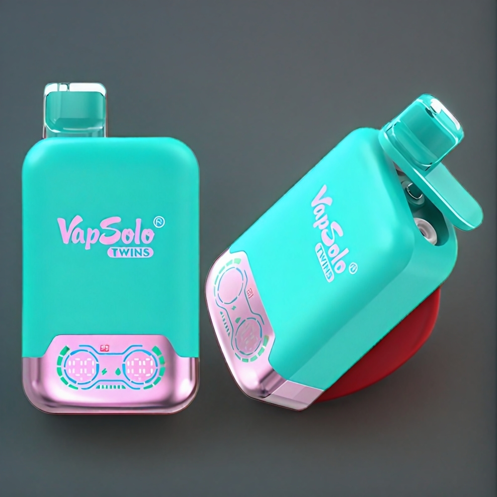 Vapsolo Twins Triple Melon  Pastèque Framboise 20000 Puffs Belgique Grossiste 40 ml Type-C