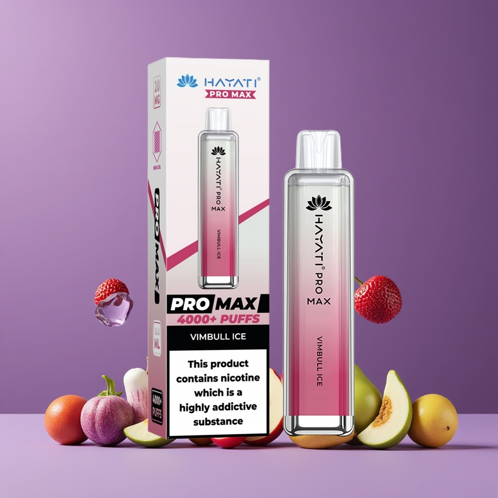 Vimbull Glace Hayati Pro Max 4000 Puffs Belgique Grossiste 5 Nicotine 1400mAh