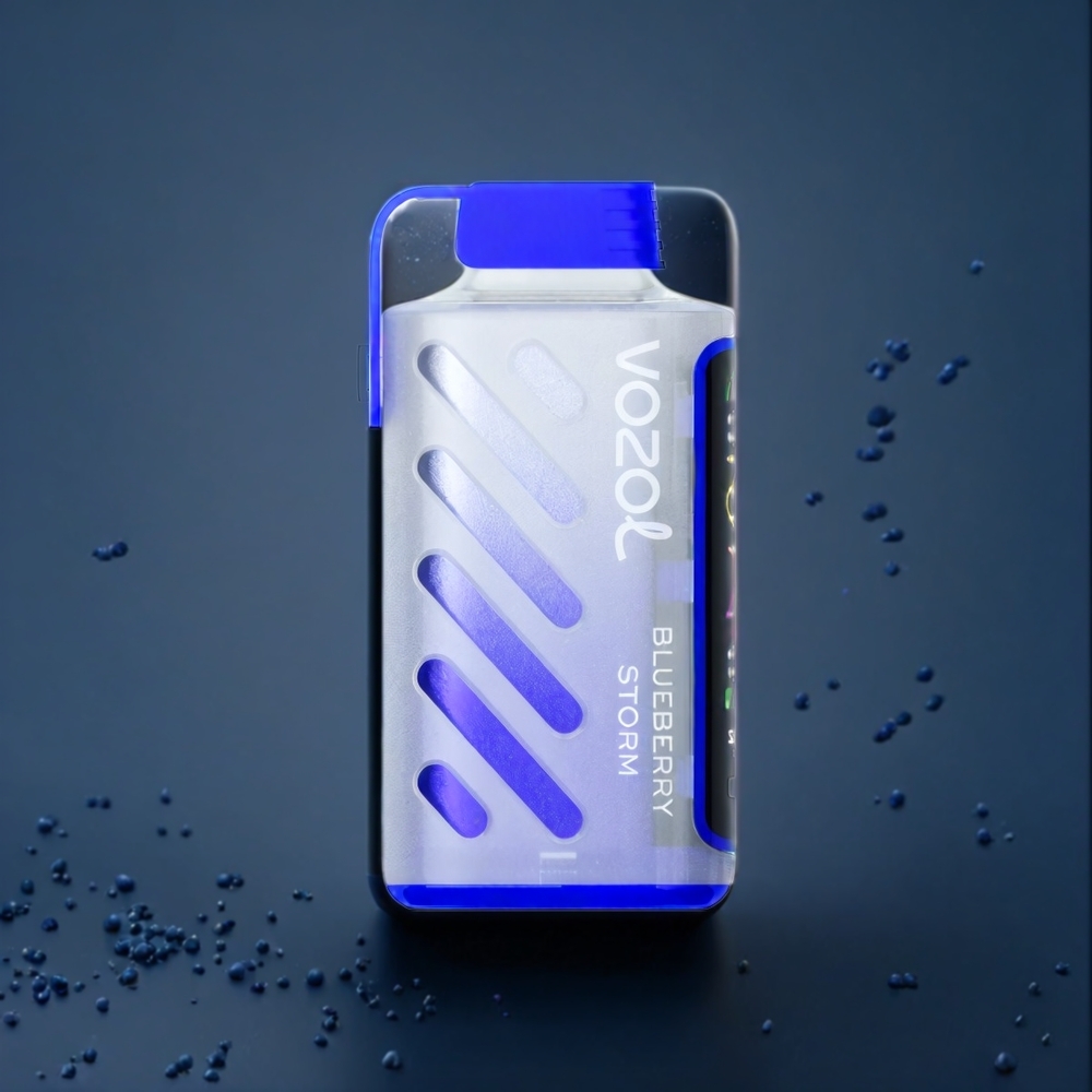 Vozol Gear Power Belgique Grossiste 20000 Puffs SiLC Tech Dual Mesh Blueberry Tempête