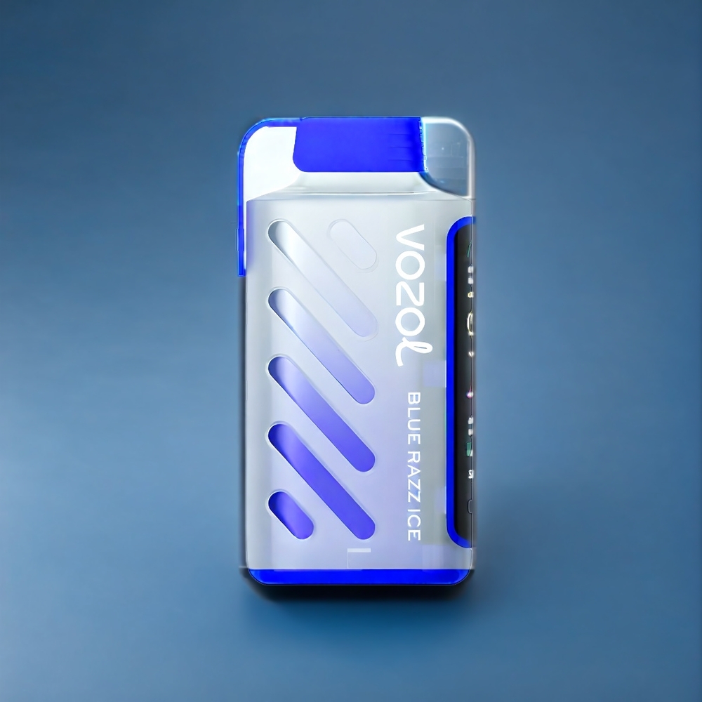Vozol Gear Power Belgique Grossiste 20000 Puffs SiLC Tech Dual Mesh Coil Blue Razz Ice