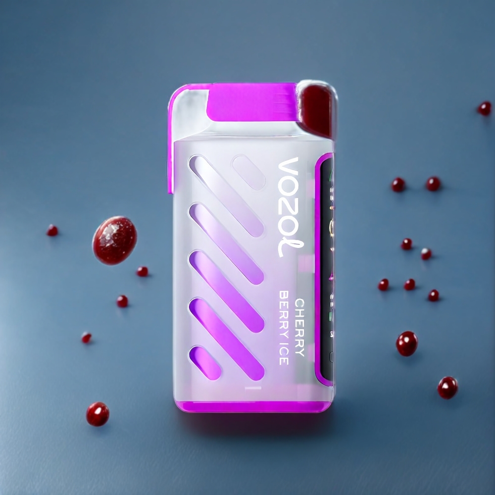 Vozol Gear Power Belgique Grossiste 20000 Puffs SiLC Tech Dual Mesh Glace Cerise Baie