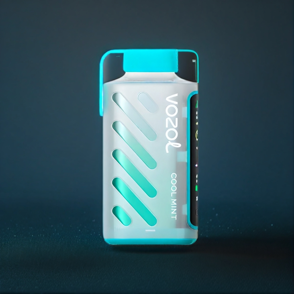 Vozol Gear Power Belgique Grossiste 20000 Puffs Écran Complet Double Mesh Menthe Fraîche
