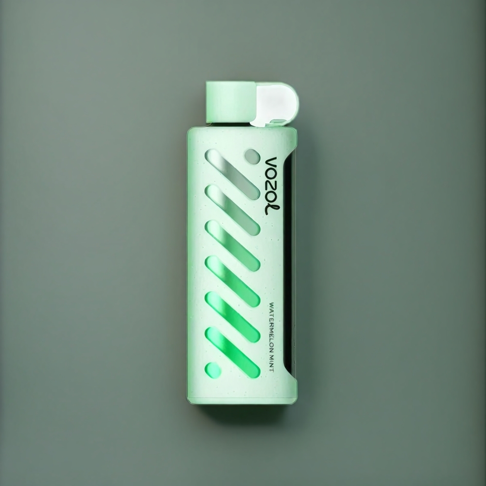 Vozol Gear Shisha 25000 Puffs Belgique Grossiste E-Liquide Pastèque Menthe avec SiLC Tech et Dual Mesh Dual Modes