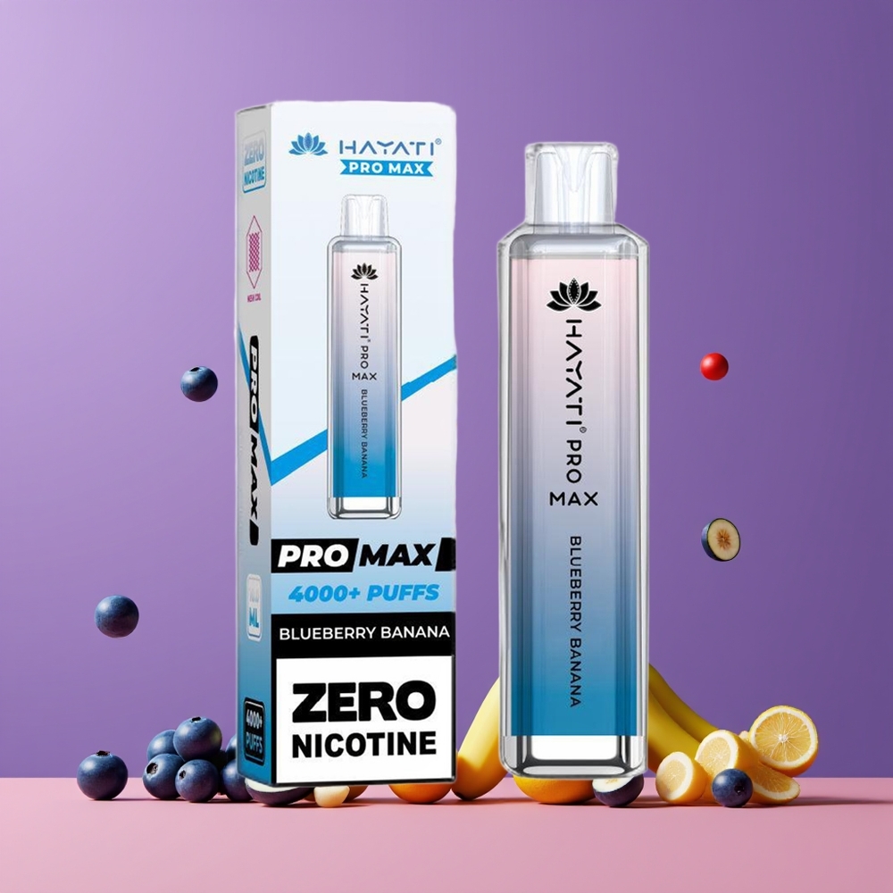 Myrtille Banane Hayati Pro Max 4000 Puffs Rechargeable Belgique Grossiste 2ml TPD