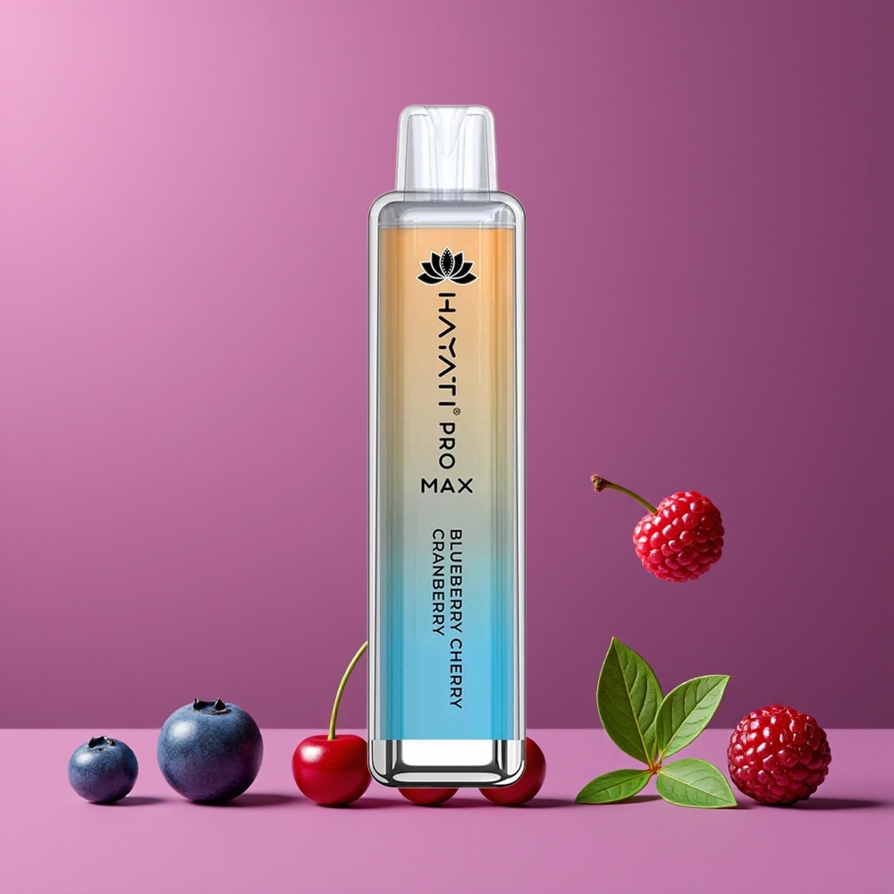 Myrtille Cerise Canneberge Hayati Pro Max 4000 Puffs Belgique Grossiste 2 5 Nicotine 1400mAh