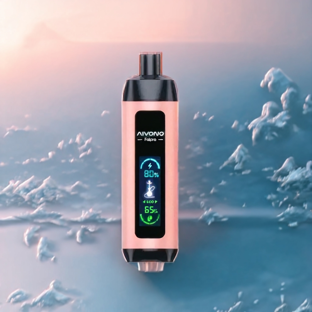 Aivono AIM FATPRO Belgique Grossiste 22000 Puffs Pêche Glacée avec 28ml E-liquide et 0,6 ohm Mesh Coil