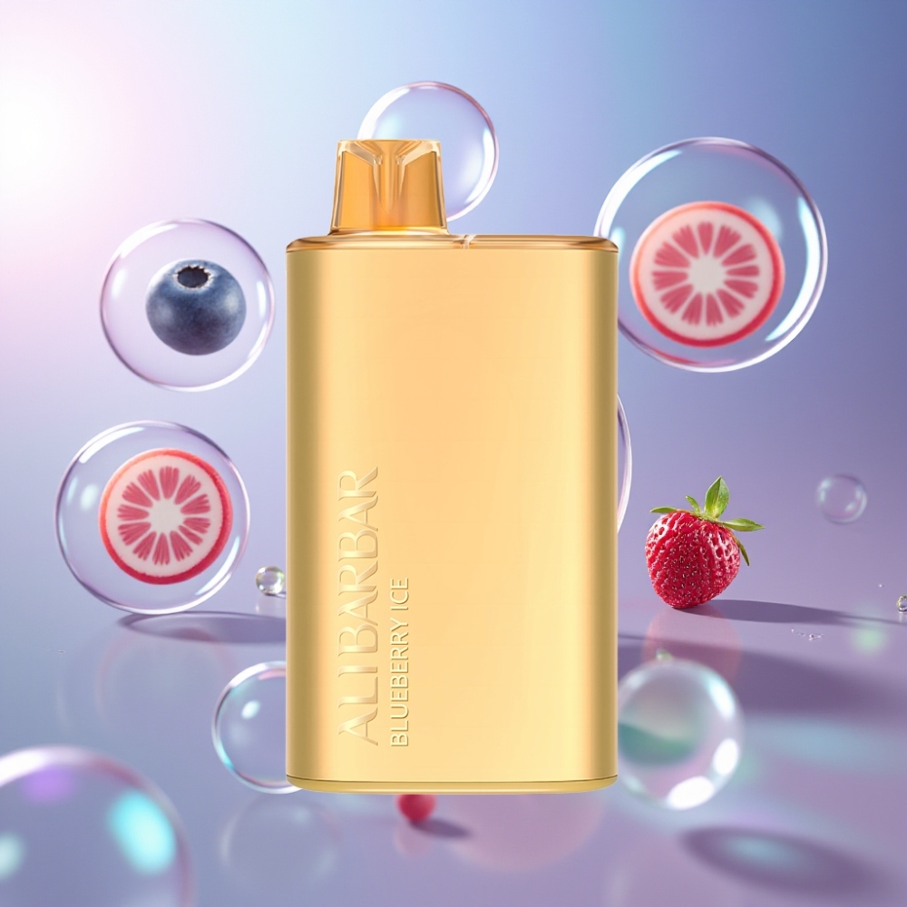Myrtille Glacée Alibarbar Rich 8000 Puffs 20ml 2000mAh Belgique Grossiste