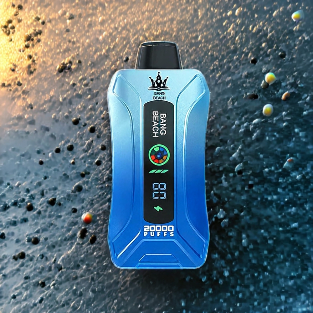 Bleu Framboise Menthol Bang Beach 20000 Puffs Belgique Grossiste 35ml Écran Intelligent