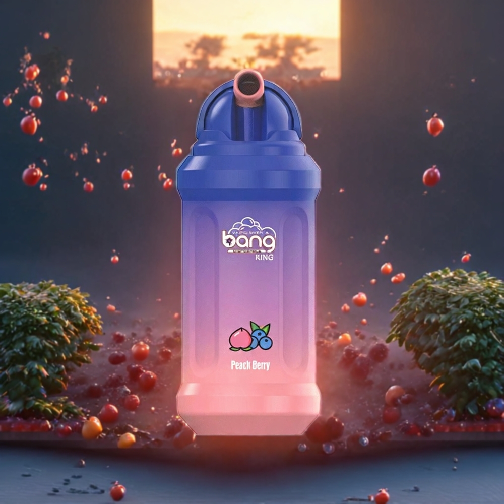 Pêche Baies Bang King 12000 Puffs Belgique Grossiste 23ml 5%