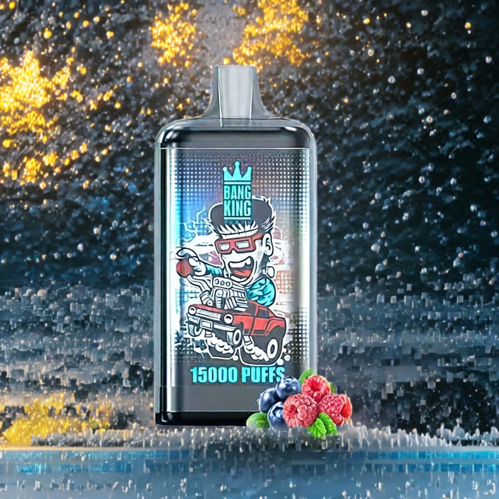 Bleu Framboise Glace Bang King 15000 Puffs Belgique Grossiste 21ml Design Coloré