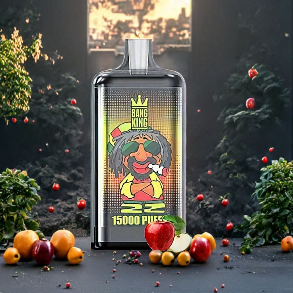 Double Pomme Bang King 15000 Puffs 21ml Belgique Grossiste Colorful Design