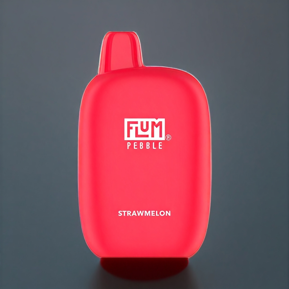 Flum Pebble Belgique Grossiste 6000 Puffs 10ml Fraise-Melon Vape Rechargeable Type-C