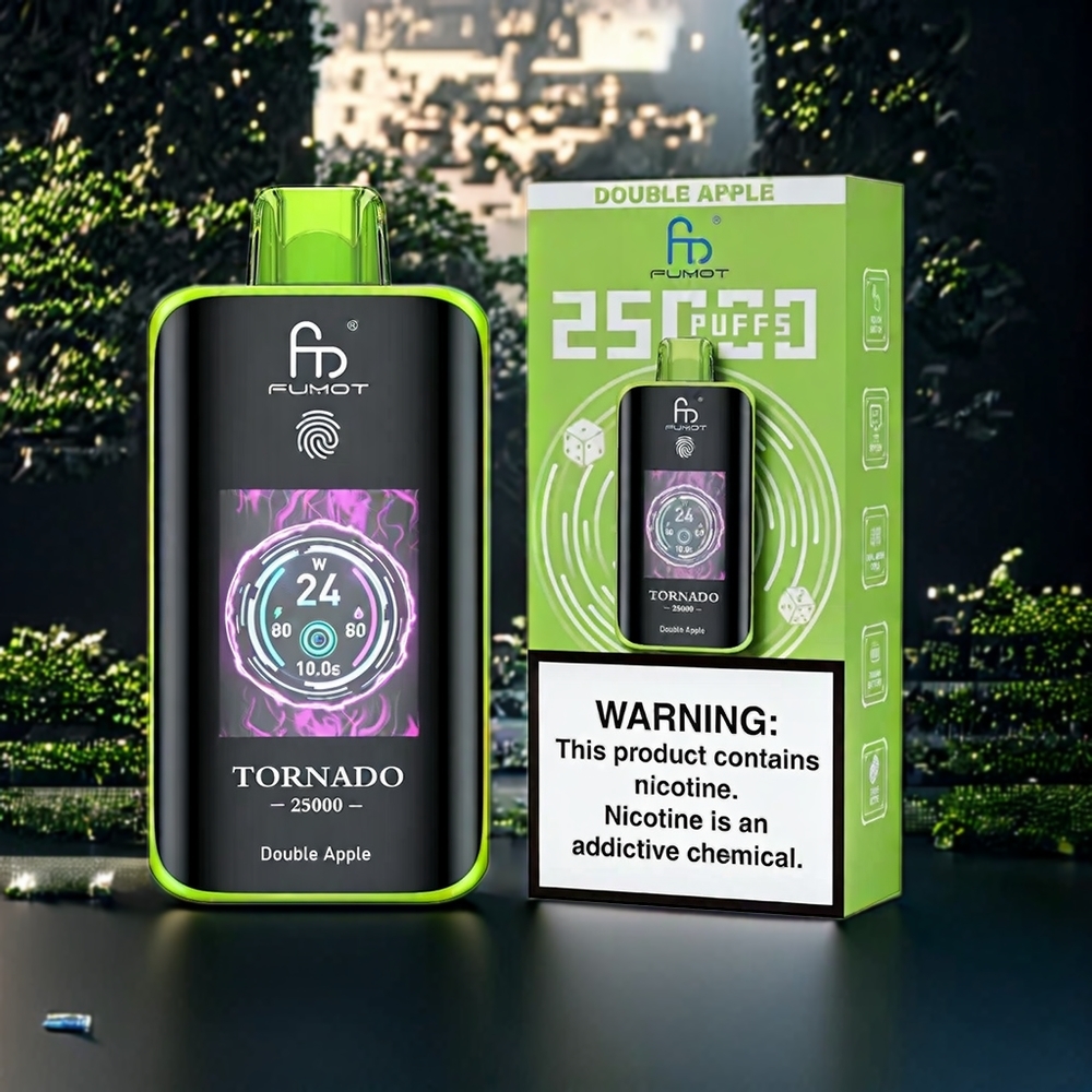 Fumot Tornado 25000 Puffs Double Pomme Belgique Grossiste 20ml 25000 bouffées