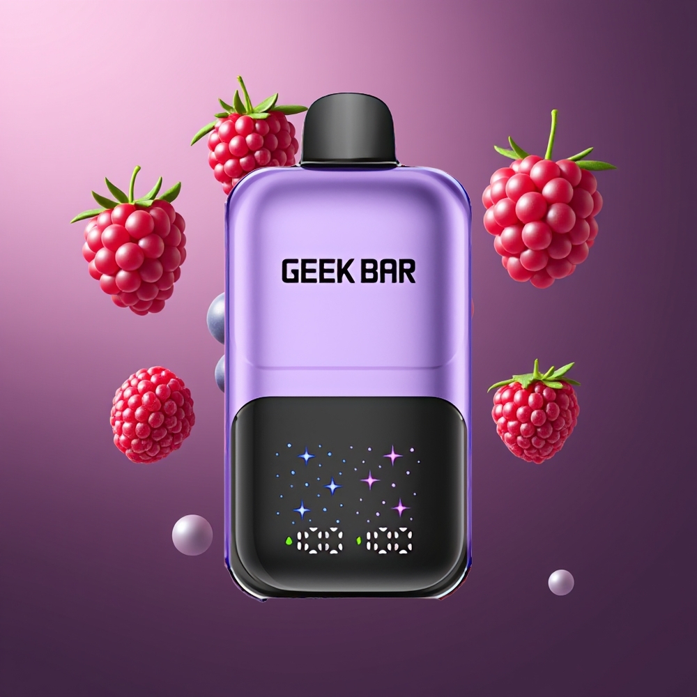 GEEKBAR 2GO 50000 Puffs Belgique Grossiste Raisin & Framboise 20mL Dual Tanks Rechargeable