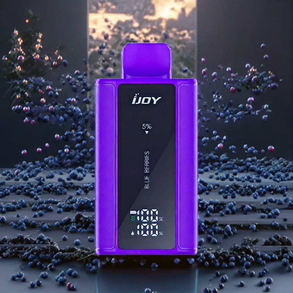 Bleu Myrtilles IJOY Captain 10000 Puffs 18ml Belgique Grossiste 650mAh