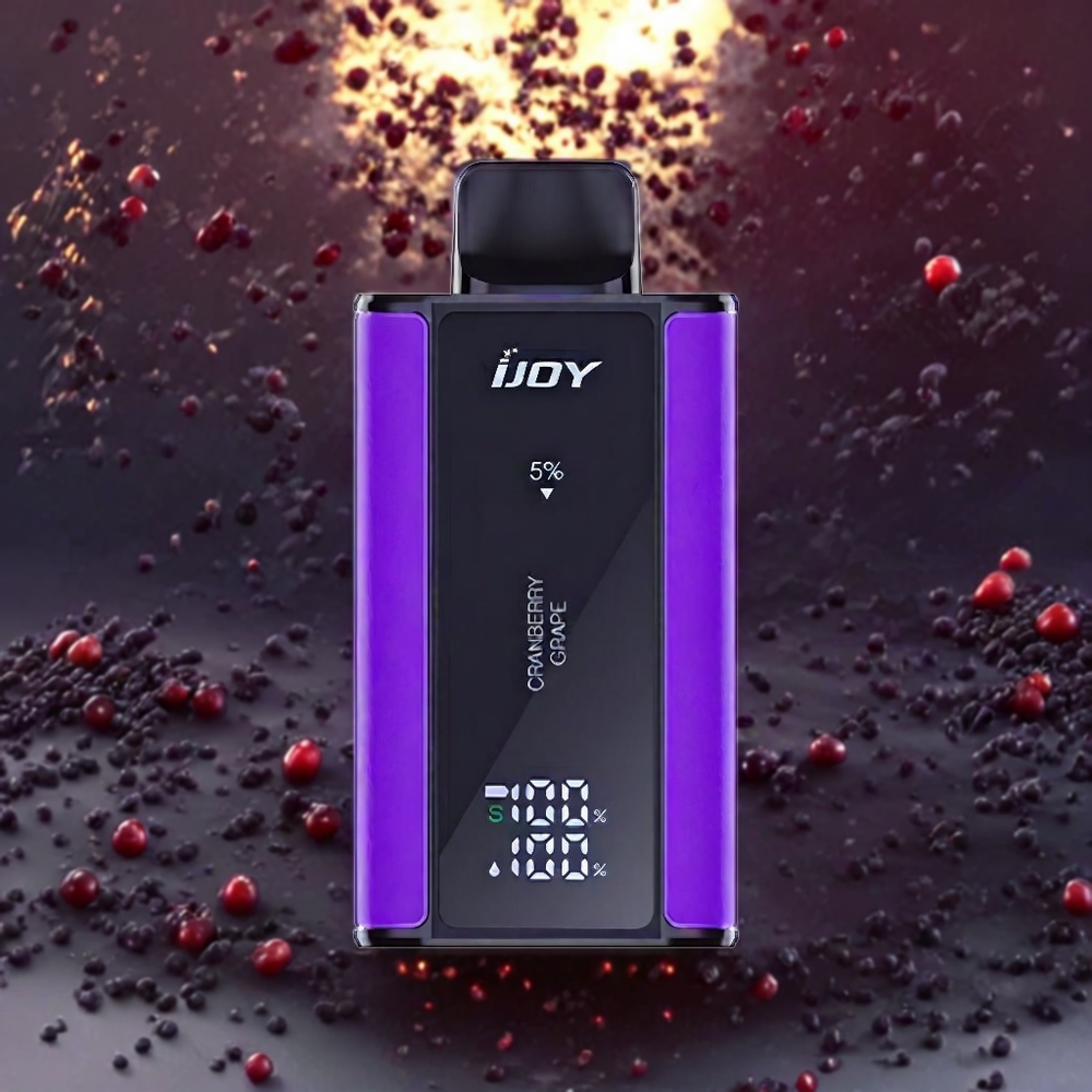 Cranberry Raisin IJOY Captain 10000 Puffs Belgique Grossiste 18ml 5% Nicotine