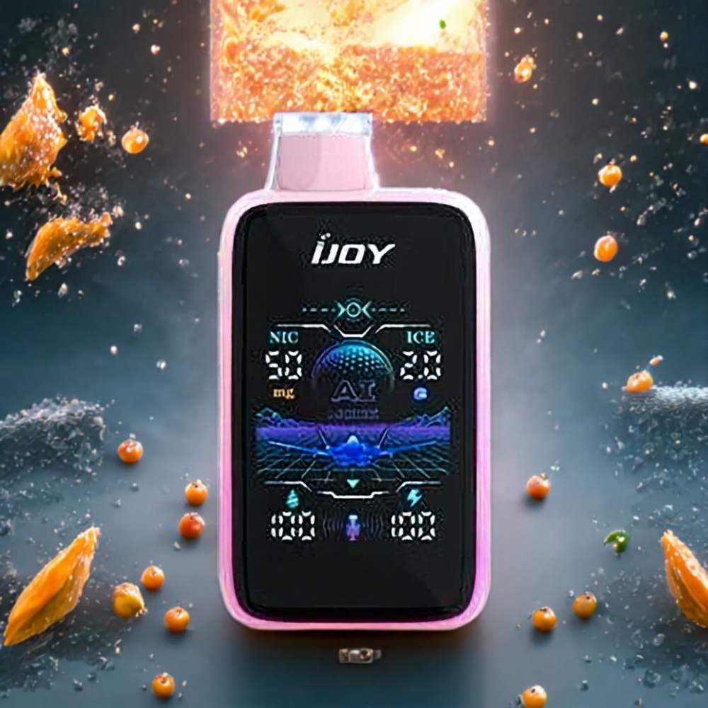 Pêche Juteuse Glacée IJOY Uranus Mate 40000 Puffs Belgique Grossiste ICE3 20ML