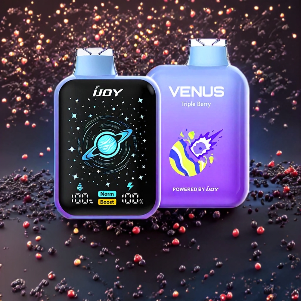 Triple Baies IJOY VENUS 25000 Puffs 20ML Belgique Grossiste TYPE-C Airflow Réglable