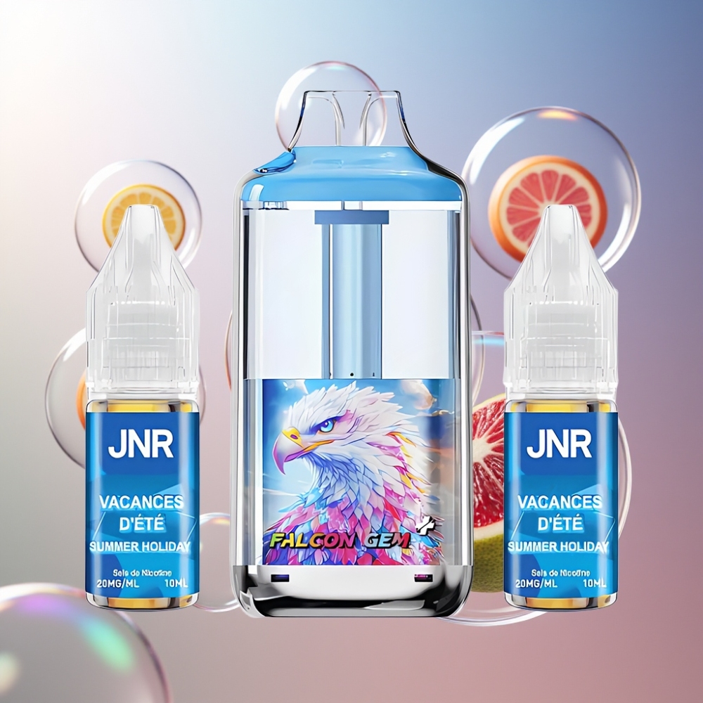 Summer Holiday JNR Falcon GEM⁺ 30000 Puffs Belgique Grossiste Dual Mesh Coil Visible E-liquid Tank