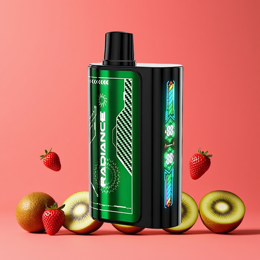 Fraise Kiwi JNR Radiance 31000 Puffs 28ml Belgique Grossiste Dual Mesh Coil