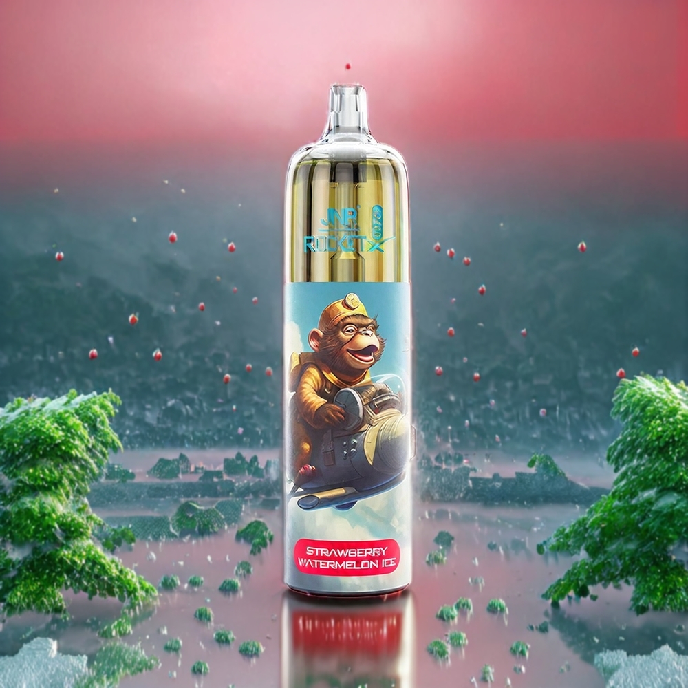 Fraise Pastèque Glacée JNR Rocket X 12400 Puffs Belgique Grossiste Type-C 22ml
