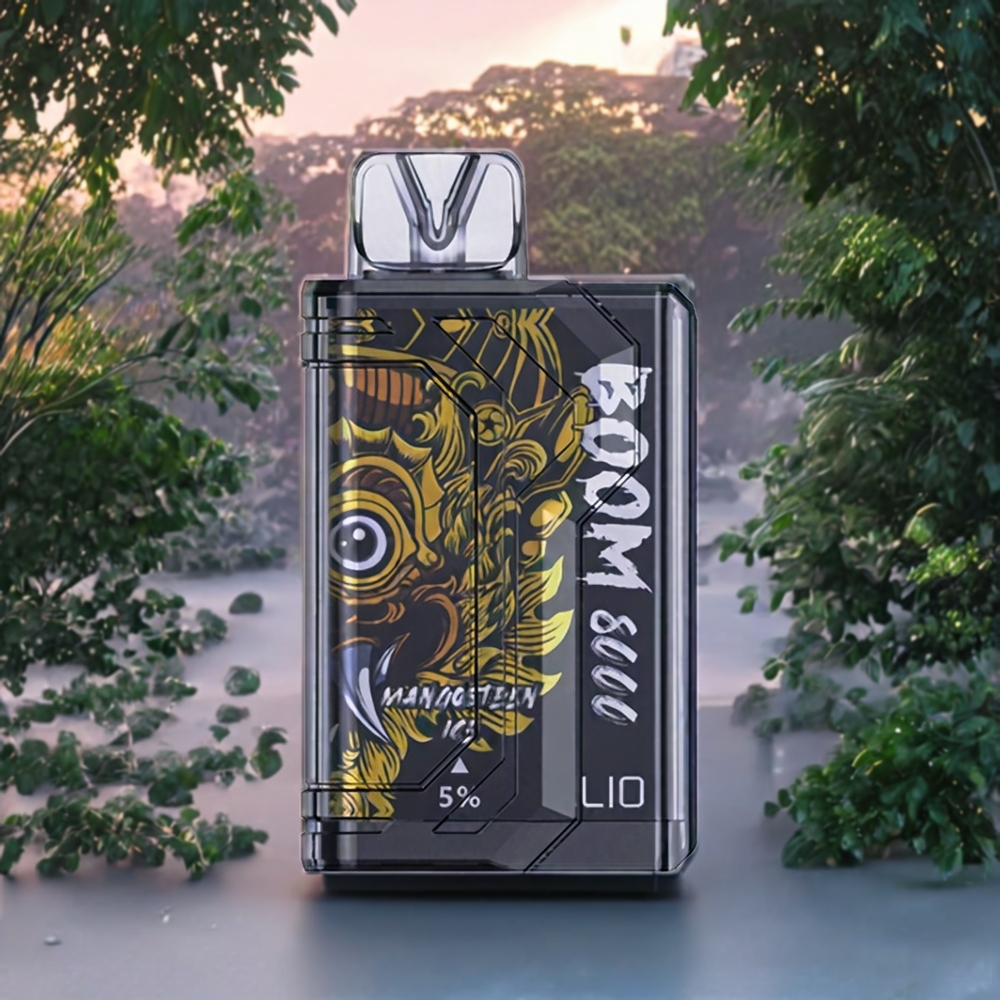 Glace Mangoustan LIO BOOM PRO 8000 Puffs Belgique Grossiste 15ml 5% Nicotine