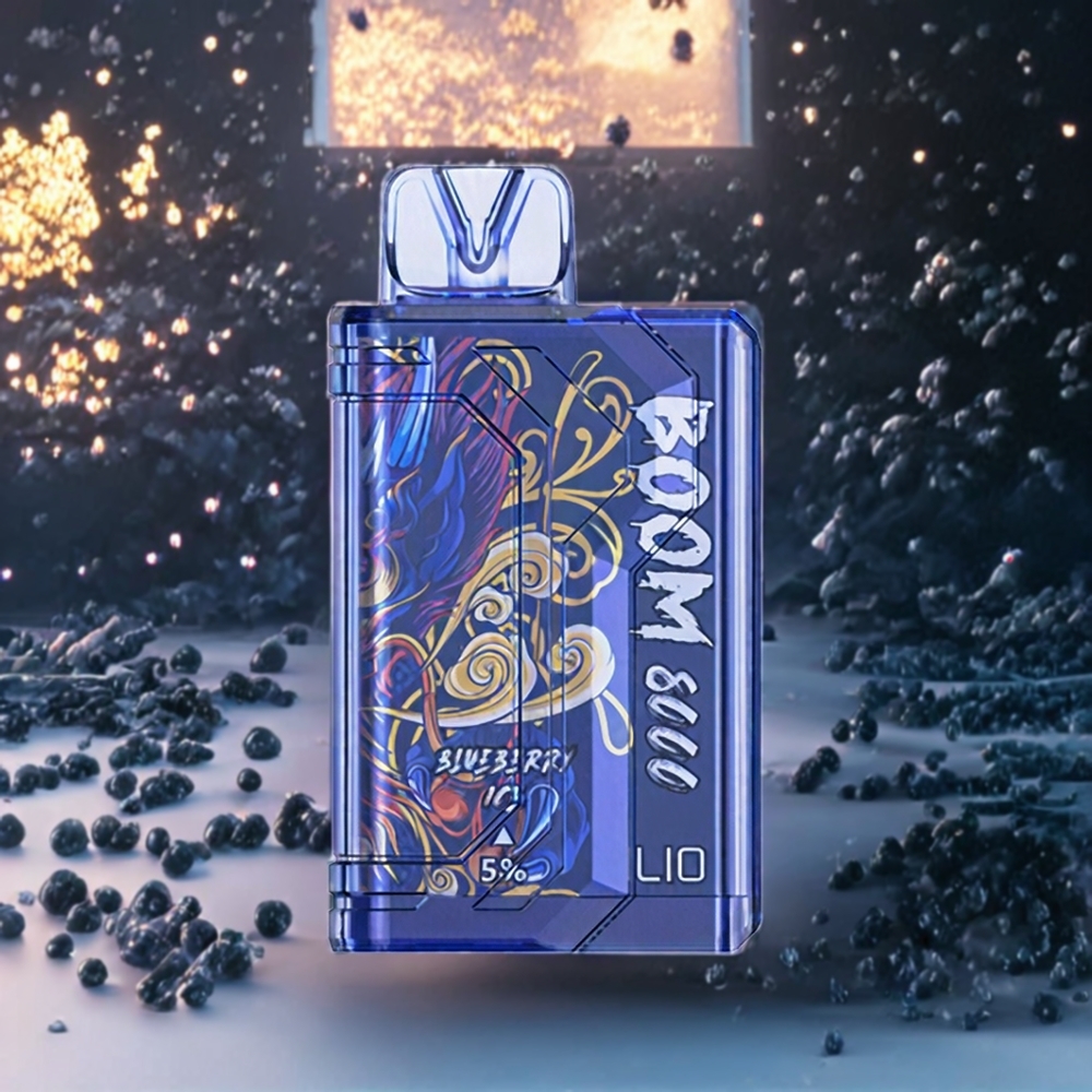 Myrtille Glacée LIO BOOM PRO 8000 Puffs Belgique Grossiste 15ml 5%