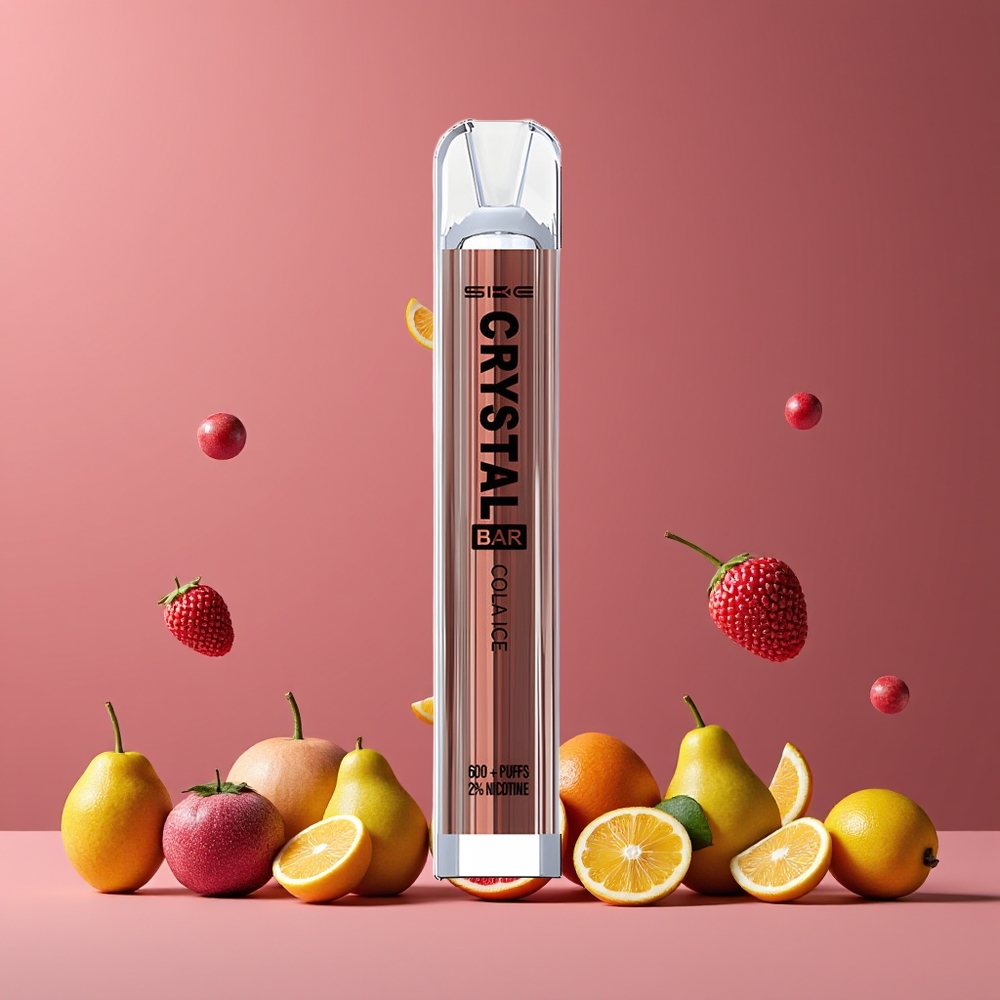 Cola Glacé SKE Crystal Bar 600 Puffs Belgique Grossiste 2% Acier Inoxydable