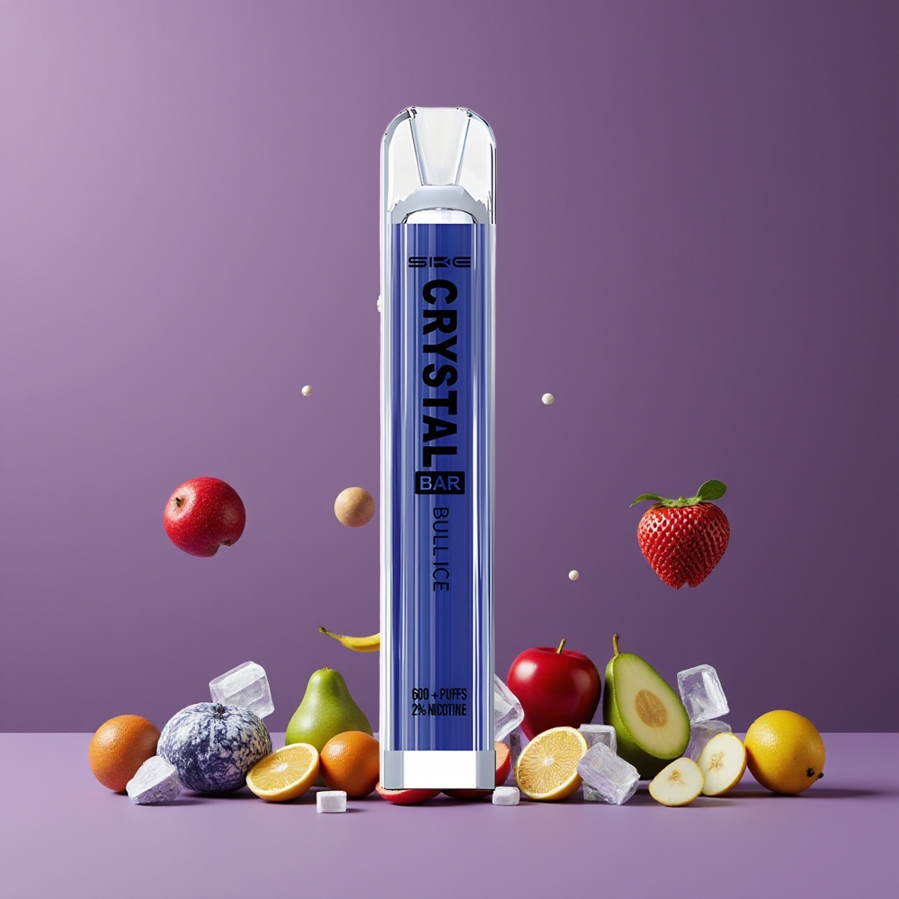 Glace de Taureau SKE Crystal Bar 600 Puffs Belgique Grossiste 2% 500mAh