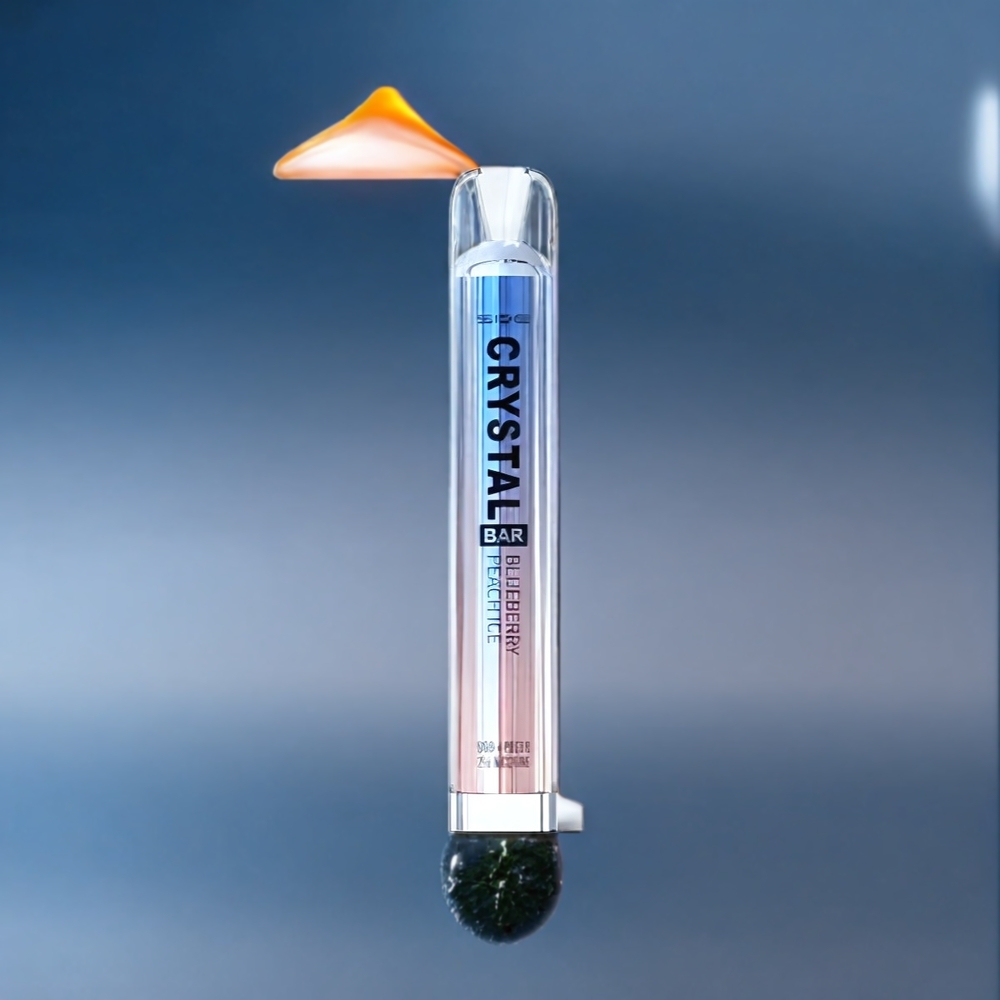 SKE Crystal BAR 600 Vape Myrtille Pêche Glace Belgique Grossiste - 600 Puffs, 500mAh