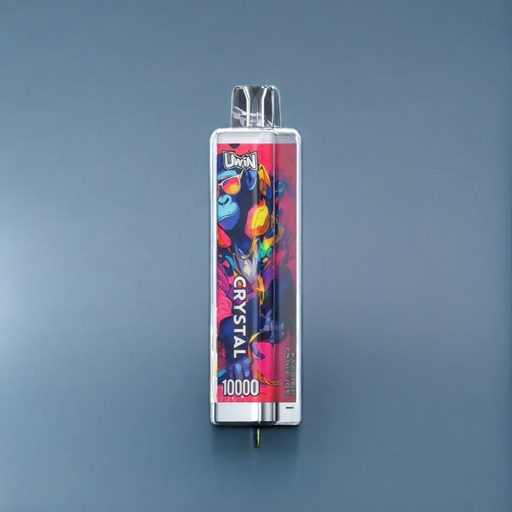 Uwin Crystal 10 000 Puffs Belgique Grossiste RGB Glace Fruit de la Passion 18ml 650mAh Type-C
