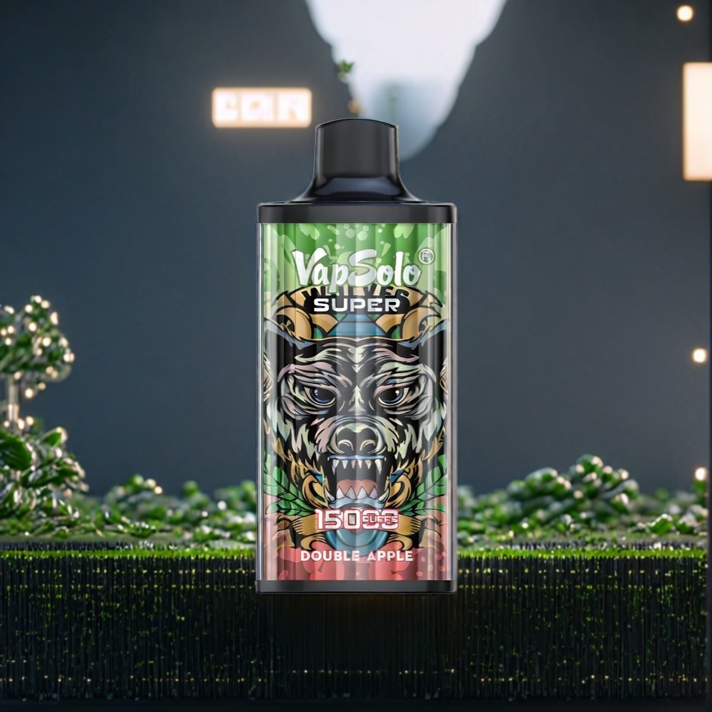 Vapsolo Super 15000 Puffs Double Pomme Belgique Grossiste E-Liquide 40ml 850mah