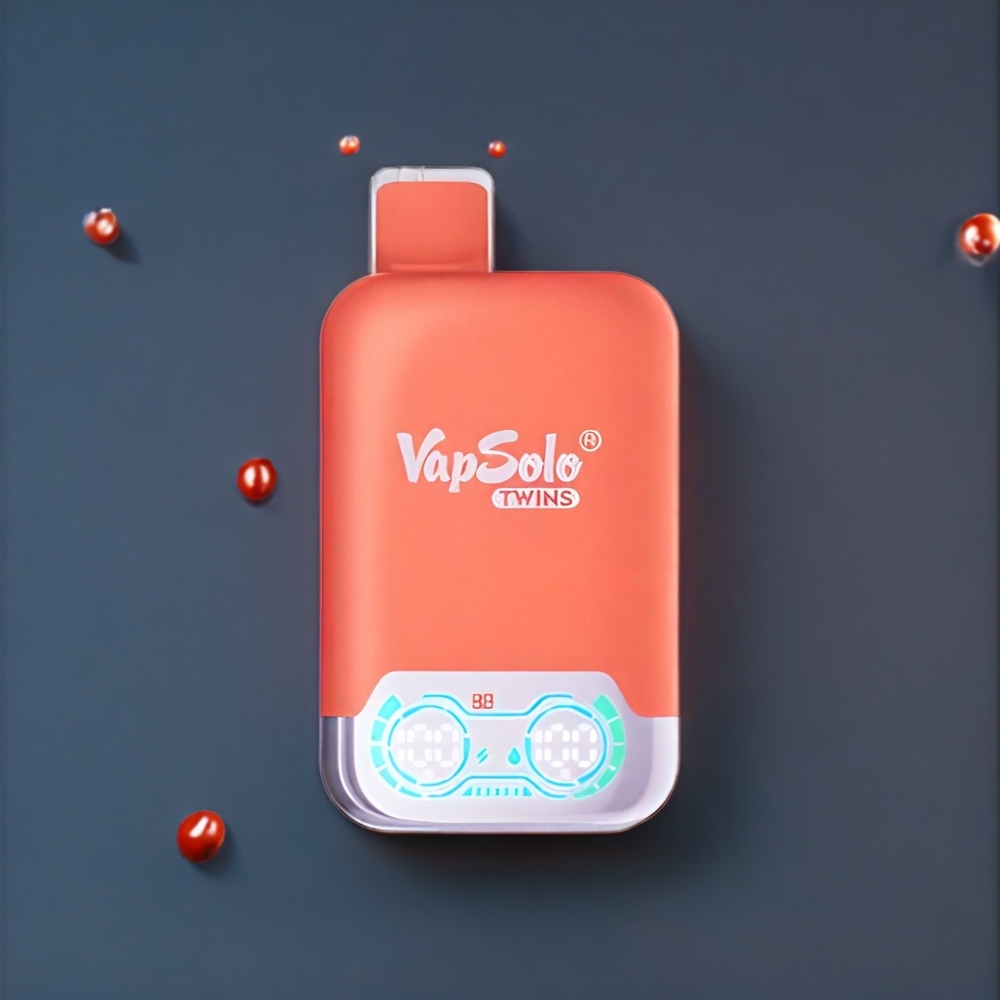 Vapsolo Twins Belgique Grossiste 20000 Puffs 40ml Cherry Cola & Juicy Peach Ice