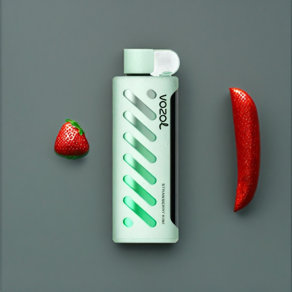 Vozol Gear Shisha 25000 Puffs Belgique Grossiste - 30 Saveurs Délicieuses & Double Mesh Dual Modes - Fraise Kiwi