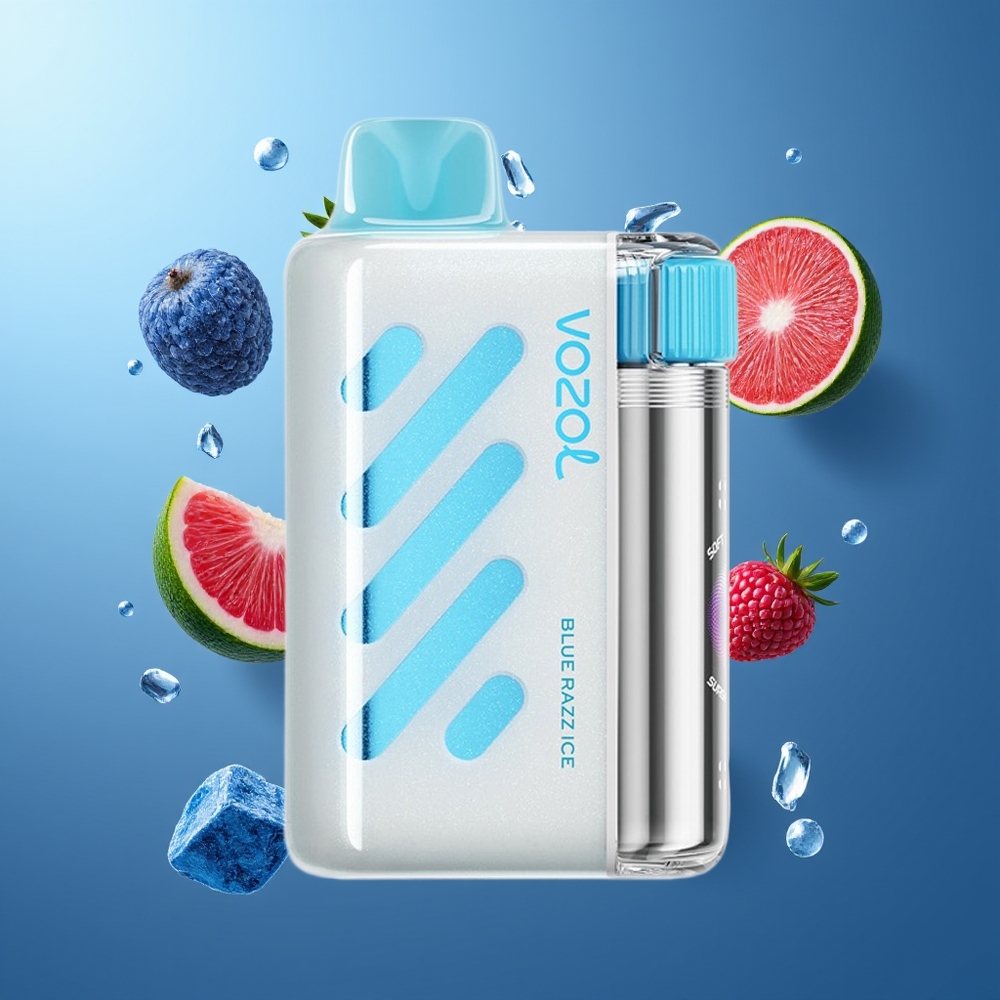 VOZOL VISTA 40000 Puffs Belgique Grossiste Bleu Framboise Glace MTL Rechargeable Mesh Coil