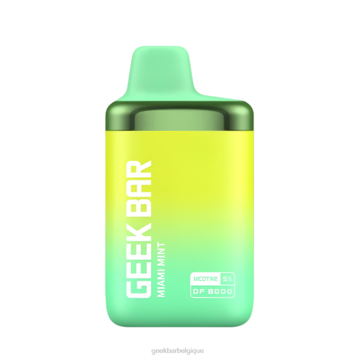 Geek Bar vape jetable df8000 28F0181 menthe de Miami Geek Bar belgique