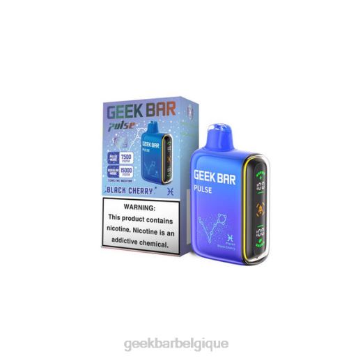 Geek Bar Pulse jetable 28F012 cerise noire Geek Bar puff